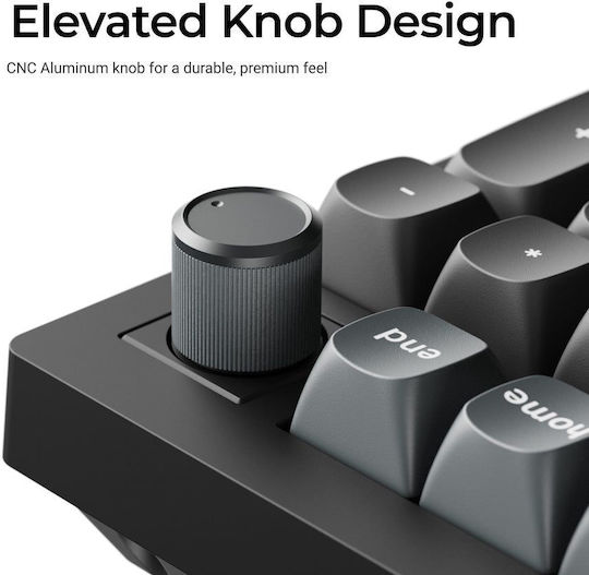 Keychron V1 Ultra 8K V1U-D4 Tastatură Mecanică de Gaming Fără Fir 75% cu Comutatoare Keychron Silk POM Banana și Iluminare RGB (Engleză SUA)