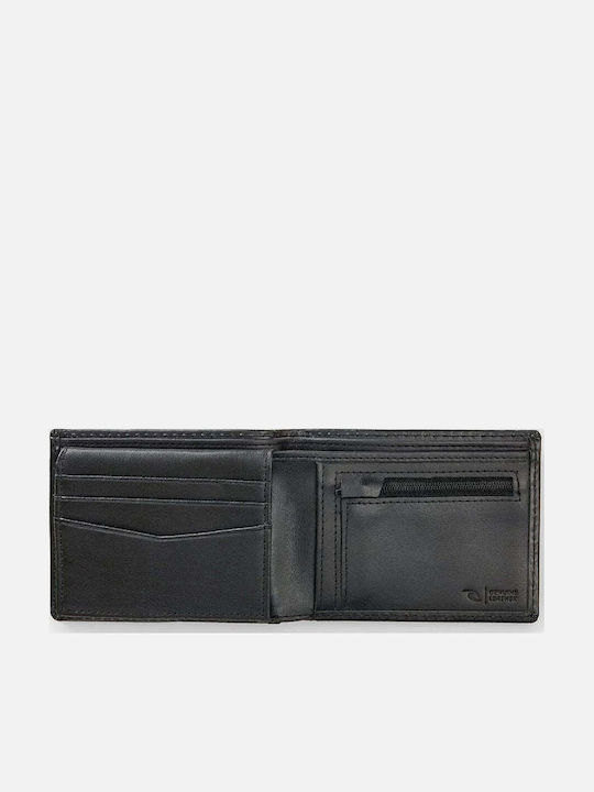 Herrenbrieftasche aus Leder mit RFID Schwarz