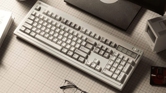 Keychron R6 QMK R6-M1 Wireless Gaming Mechanical Keyboard with Keychron Super Red Switches and RGB Lighting (English US) Gray