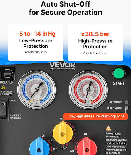 Vevor Φορητός Ανακτητής Ψυκτικού Μέσου 1 Hp 220v 50hz Διπλός Κύλινδρος Ac 1450 Rpm Ανακύκλωση Hvac Αυτοκίνητα & Οικιακά Κλιματιστικά Lmhsjbxsysdj1q2hj001v2