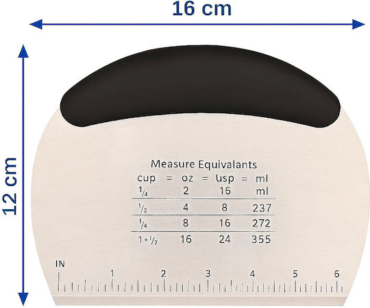 Zuckergusswerkzeuge & Spachteln Rostfreier Stahl Gebäckschaber 16cm