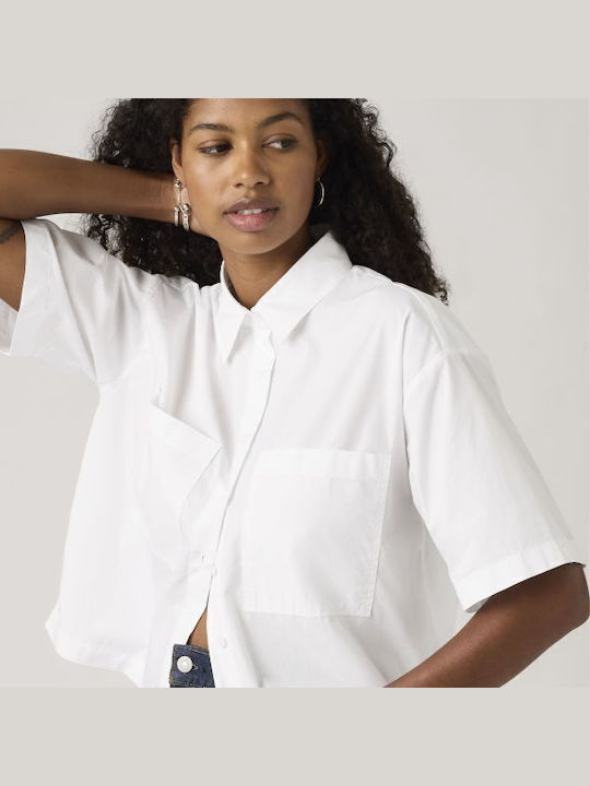 Harlie Short Sleeve Women's Shirt White