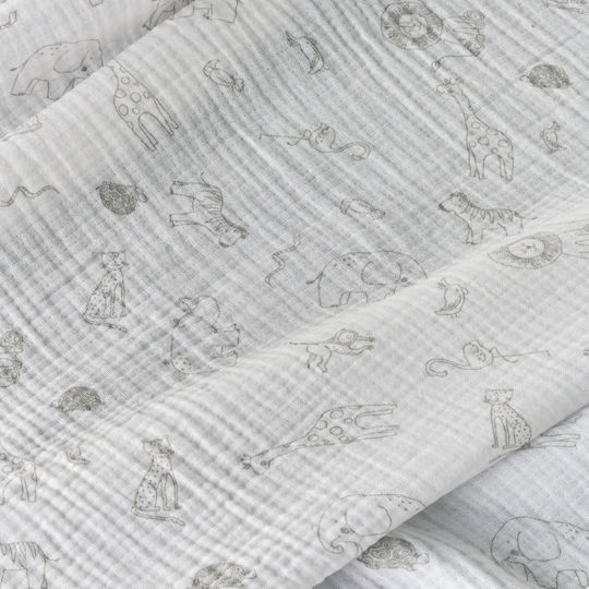 Kentia Pătură Pepinieră Swaddling Albă 70x100 cm