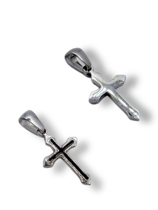 Women's Cross Made of Steel with Chain