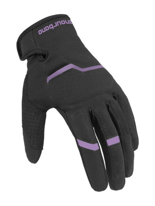 Tucano Urbano Miky Evo Sommerzeit Damen Reithandschuhe Schwarz/Lila