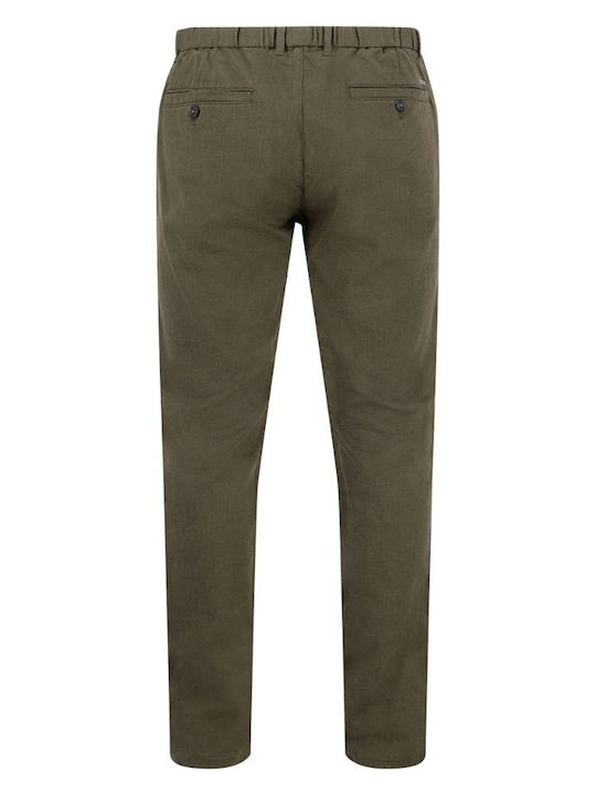 Дамски Ленен Панталон Dark Khaki