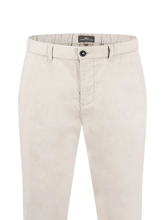 Damen Leinenhose Stone
