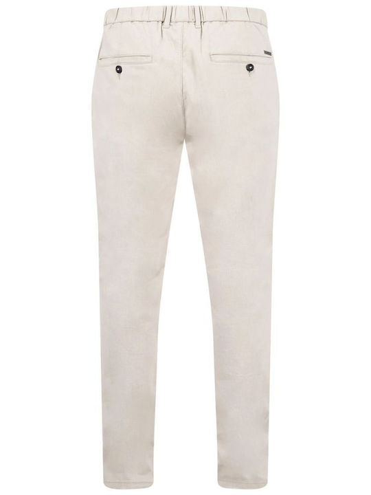 Damen Leinenhose Stone
