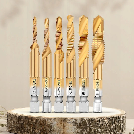 Burghiu HSS cu Cap de Foraj Hexagon Pentru Metal și Lemn 0.5mm / 53mm / 0.7mm / 0.8mm / 55mm / 1.25mm / 57mm / 1.5mm