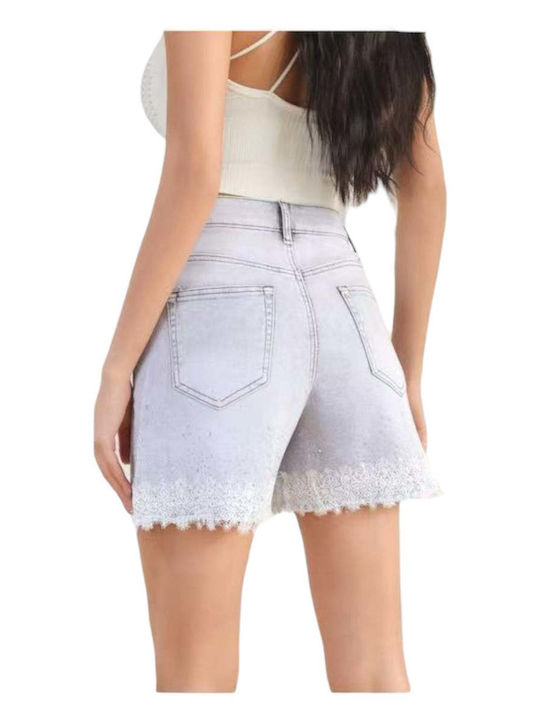 Women's Gray Jean Shorts