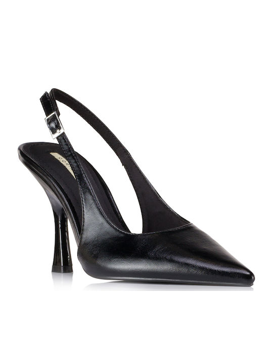 Pumps mit Riemen Schwarz