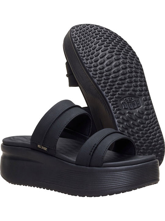 Women's Platforms Summer Style Slippers Black