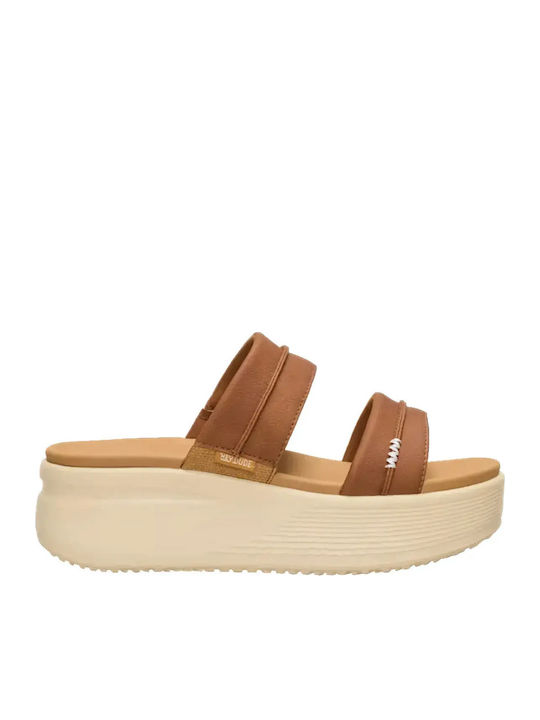Women's Platforms Summer Style Brown Slippers