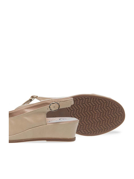 Anatomisch Damenplattformen Beige