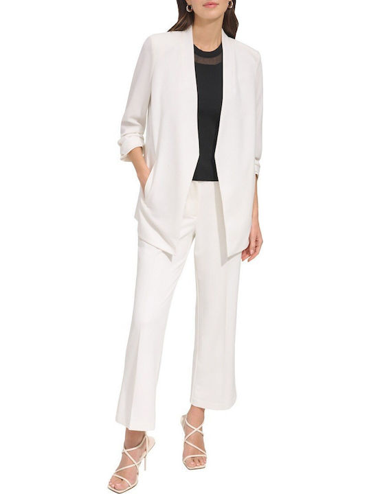 DKNY Long Women's Blazer White