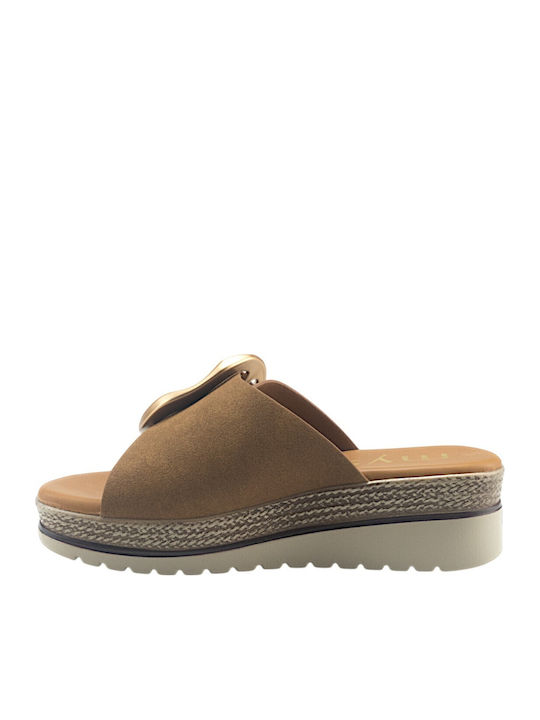 Sommer Damenplattformen Beige