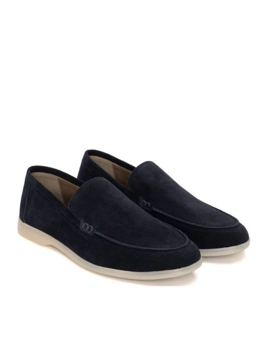 Wildleder Herren Mokassins in Blau Farbe