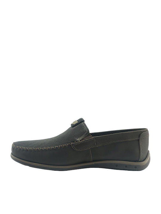 Loafers Din Piele Pentru Bărbați Maro Culoare