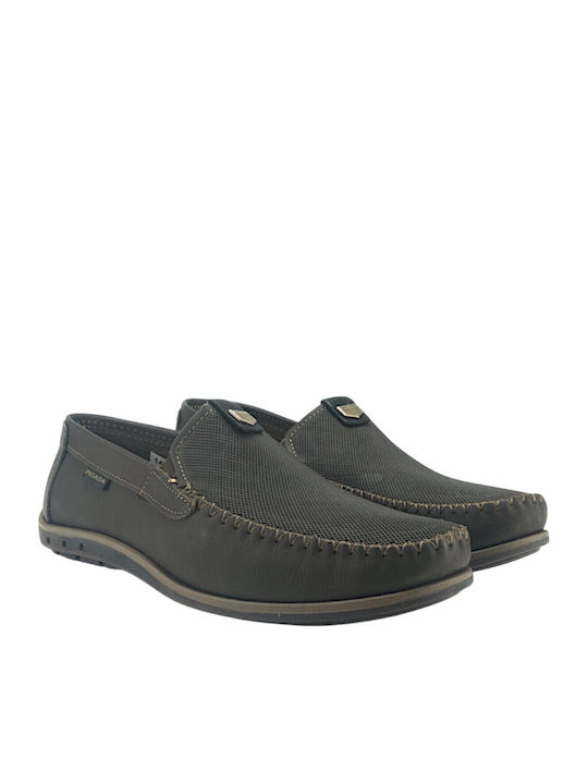 Loafers Din Piele Pentru Bărbați Maro Culoare
