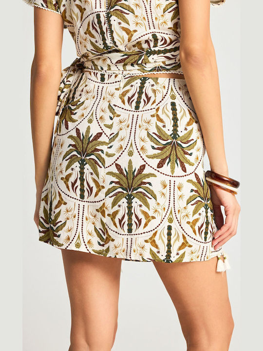 Mini Envelope Skirt Green