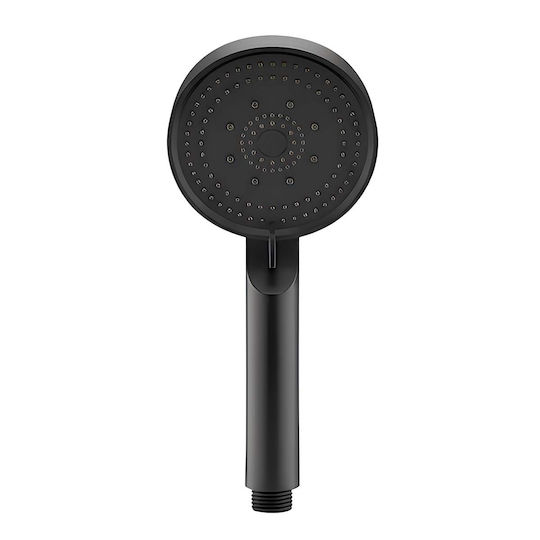 Avizar Rectangular Single-jet Hand Shower Adjustable Pressure Compact Size 22x9cm Black