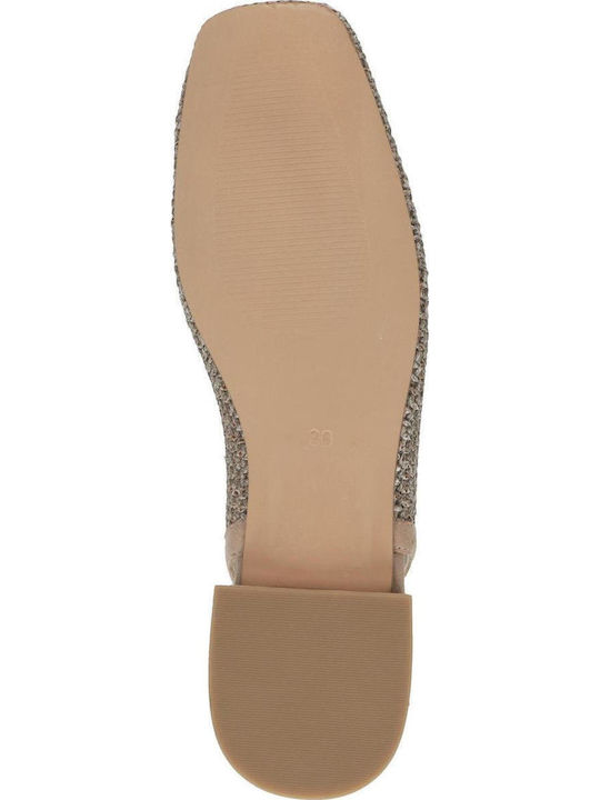 Women's Ballerina Shoes Slingback In Beige Colour