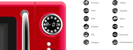 ETA Storio Microwave Oven 20lt Red