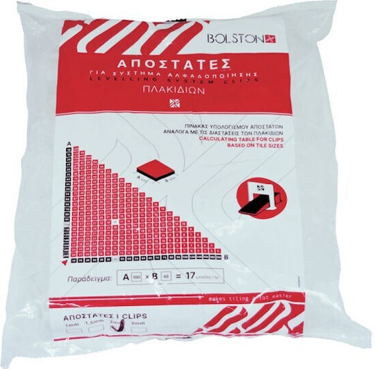Bolston 1.50mm Tile Levelling Spacers 100 Pieces 05-0028