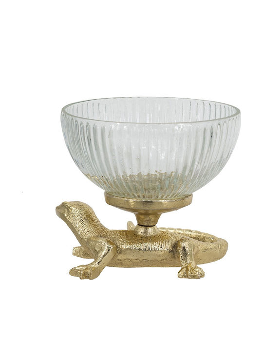Artekko Noble Decorative Bowl Metal Gold 12.7x12.7cm