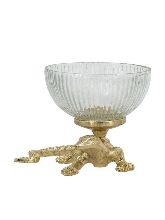 Artekko Noble Decorative Bowl Metal Gold 12.7x12.7cm