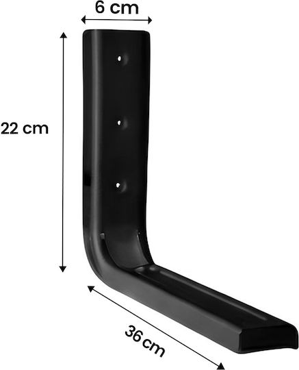 Avizar Microwave Wall Mount Strong Secure Attachment Black