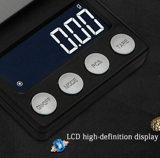 Ψηφιακή Ζυγαριά Κουζίνας με Κάδο έως 0.5kg Μαύρη