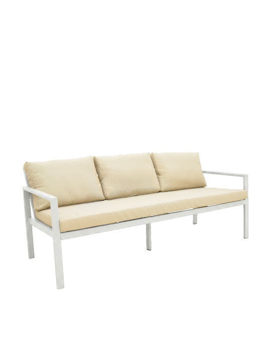 Garden Outdoor Living Room Set Gardenly 4 Pieces White With Pillows