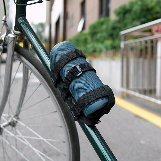 Suport Bidon Bicicletă Trotinetă Zola Prindere cu Velcro Ghidon Cadru Montare Circumferință Maximă 35 Cm PVC Negru
