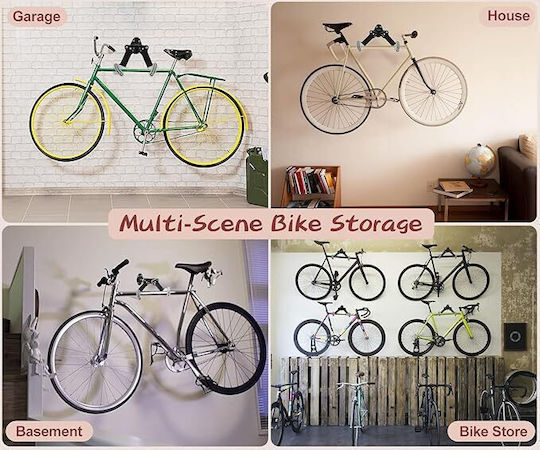 Suport Bicicletă Zola Brațe Reglabile 26.5-40 Cm Cadre 5 Cm Sarcină 25 Kg Aliaj Aluminiu Oțel 40x28x12 Cm Negru