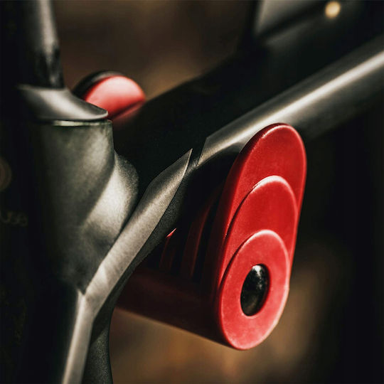 Suport De Perete Pentru Bicicletă Zola 2 Brațe Reglabile 19-37 Cm Accesorii Montare Oțel Antiderapant Incluse 37 X 17.5 Cm Negru Roșu