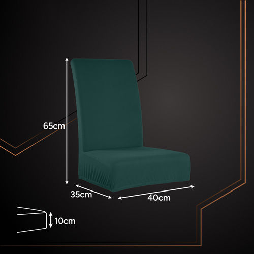 Husă Elastică Scaun Verde 65x40cm 6 Bucăți