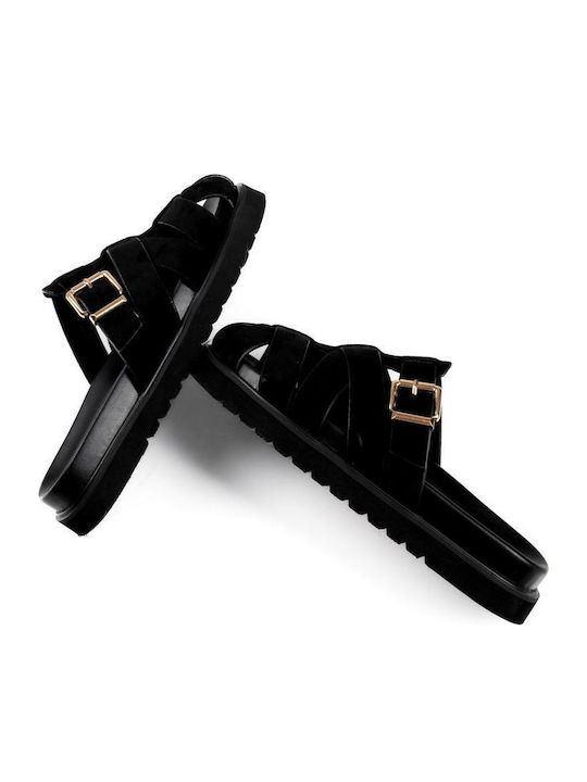 Дамски Сандали Flatforms Черни