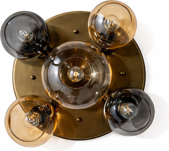 Deckenleuchte montieren 60cm Gold