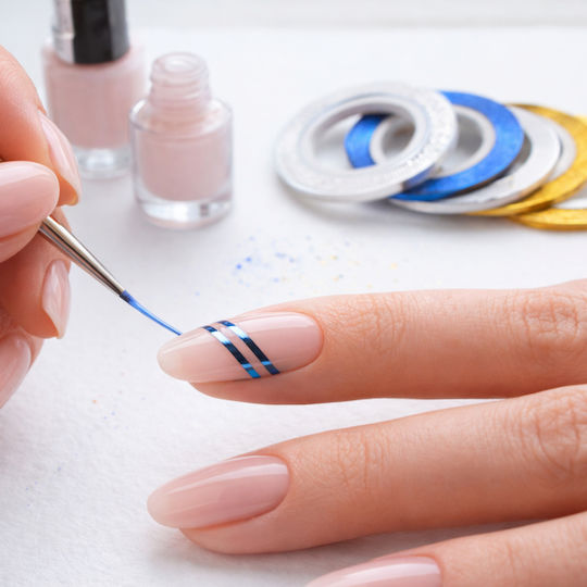 Златиста Самозалепваща Декоративна Лента Тънка – Nail Art & Diy Декорация На Нокти