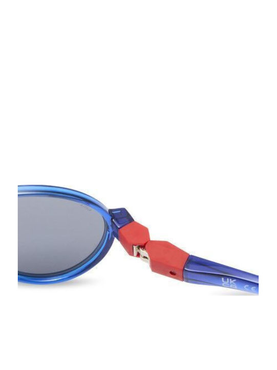 KiETLA Unbreakable Round Kids Sunglasses with Polarized Blue Lens for 4-7 Years
