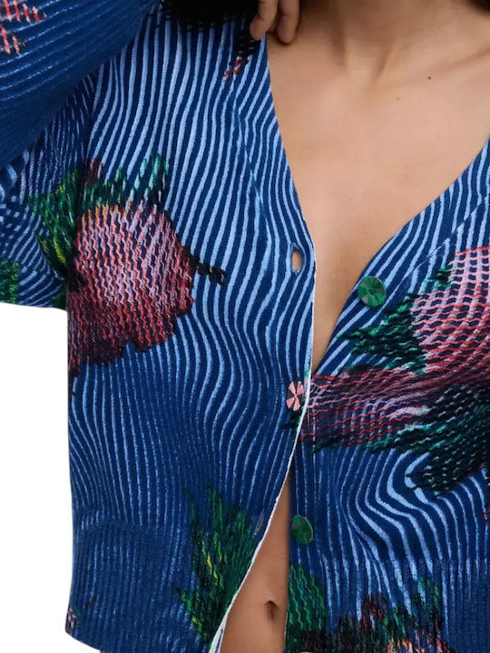 Women's Knitted Cardigan Blue