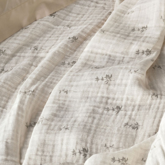 Kentia Luma Decke Mousseline Halbdoppelt 180x240cm Ecru