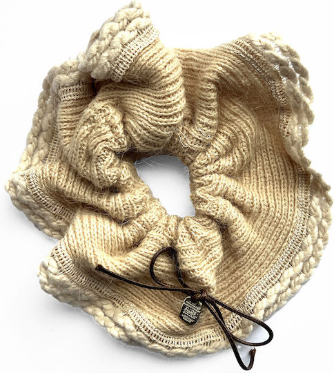 Avizar Classic Scrunchie Hair In Soft Mesh Minimalist Beige Beige