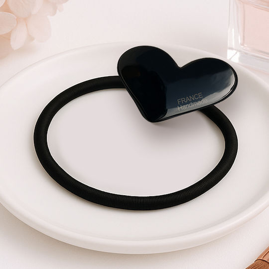 Avizar Elastic Casual Hair Polished Sleeve Opaline Heart Graceful Black Black