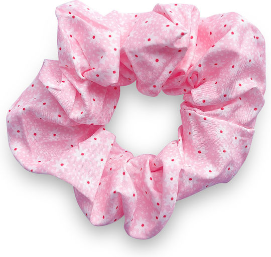 Avizar Klassischer Haargummi Aus Weichem Samt Mit Blumenmuster Zartes Rosa Rosa