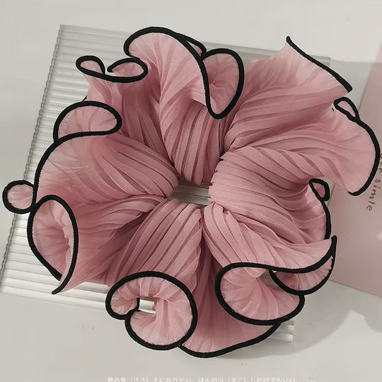 Avizar Scrunchie Froufrou Maxi Hair In Soft Pink Vaporous Fabric Pink
