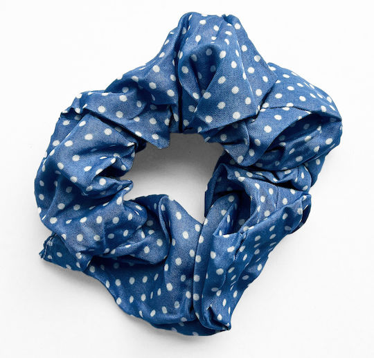 Avizar Classic Sweet Cotton Hair Retro Chic Polka Dot Navy Blue Navy Blue