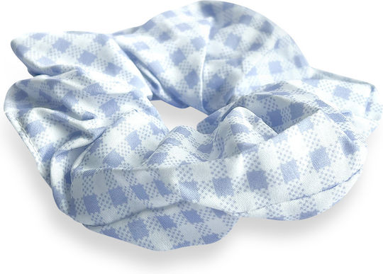 Avizar Classic Scrunchie Vichy Cotton Hair Vintage Mauve Light Purple