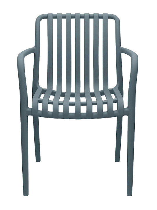 Gartenstühle Polypropylen Grau 54,5x41x81cm